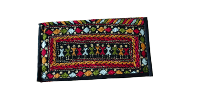 Katha stitch hand purse for girls (Multicolor )