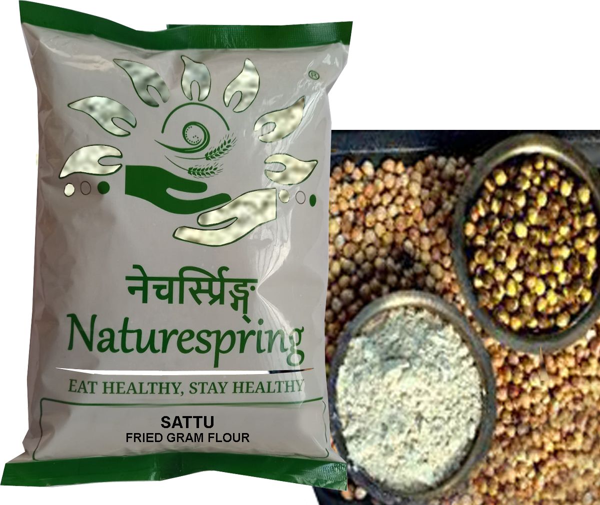 Naturespring Sattu Fried Gram Flour