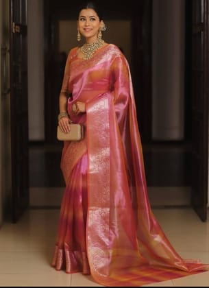 Banarasi Powerloom Shaded Tissue Saree
