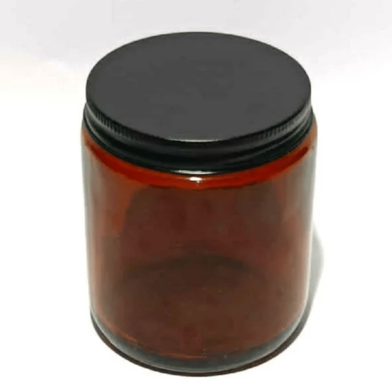 Amber Glass Candle Jar