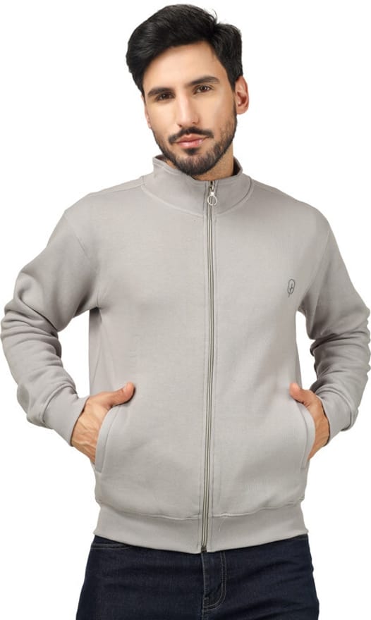 BLUEFICUS Winter Jackets For Men || Full Sleeve Solid Jacket With Zipper For Men's & Boys || Casual And Sports Jacket (Grey) - Jackets & Coats | Buy online on ZillyBuy