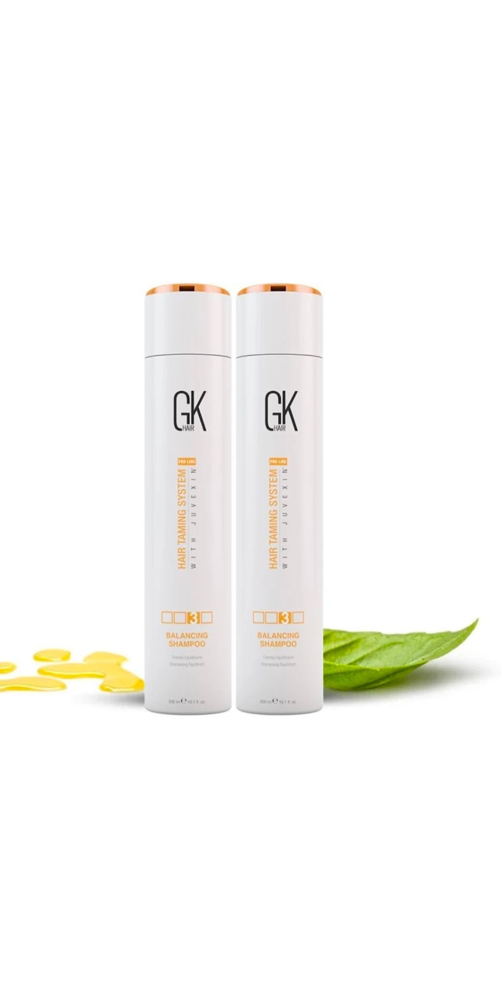 GK Hair Sulphate free Moisturizing Conditioner for dry, frizzy hair Pack of 2 (300 ml)