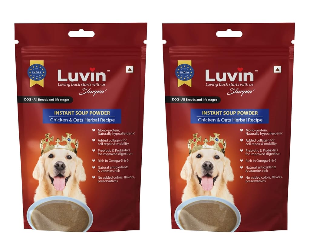 LUVIN Slurpin' Instant Soup Powder for Dogs- 2x120gm