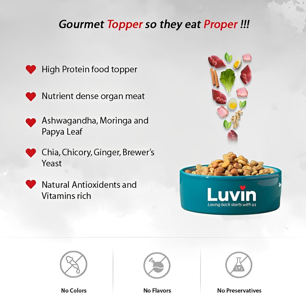 Luvin Herbal Gourmet Food Topper for Dogs & Cats -120g