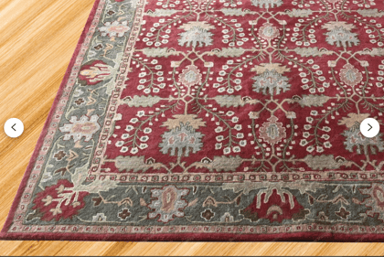 PB Franklin Multi Red Traditional Oriental Style Handmade Tufted 100% Woolen Area Rugs