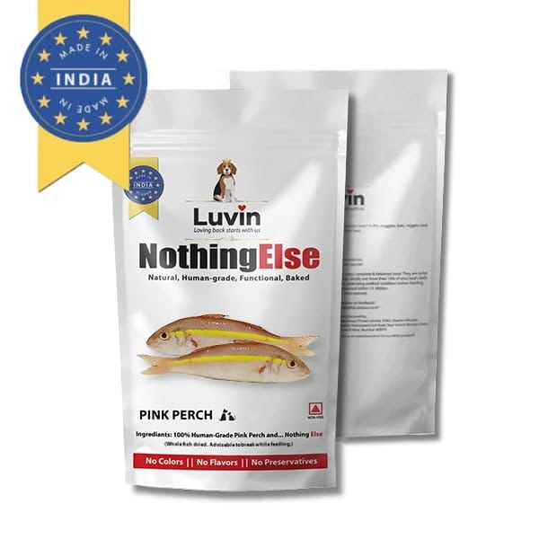 Luvin Nothing Else Pink Perch Treats for Dogs & Cats- 2x70g