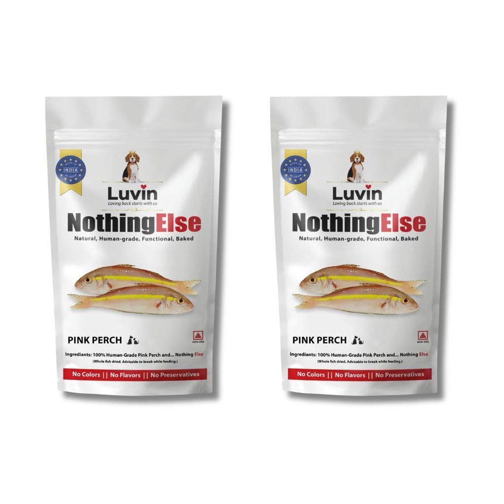 Luvin Nothing Else Pink Perch Treats for Dogs & Cats- 2x70g