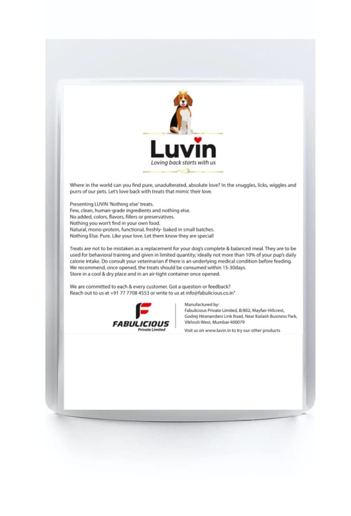 Luvin Nothing Else Banana & Apple Treats for Dogs-2x150g