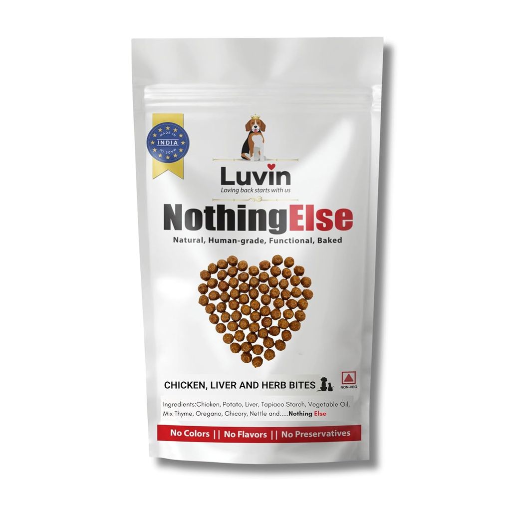 Luvin Nothing Else Chicken Liver & Herb bites for Dogs & Cats- 250g
