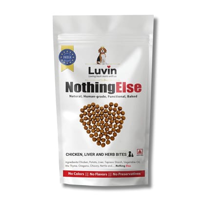 Luvin Nothing Else Chicken Liver & Herb bites for Dogs & Cats- 250g