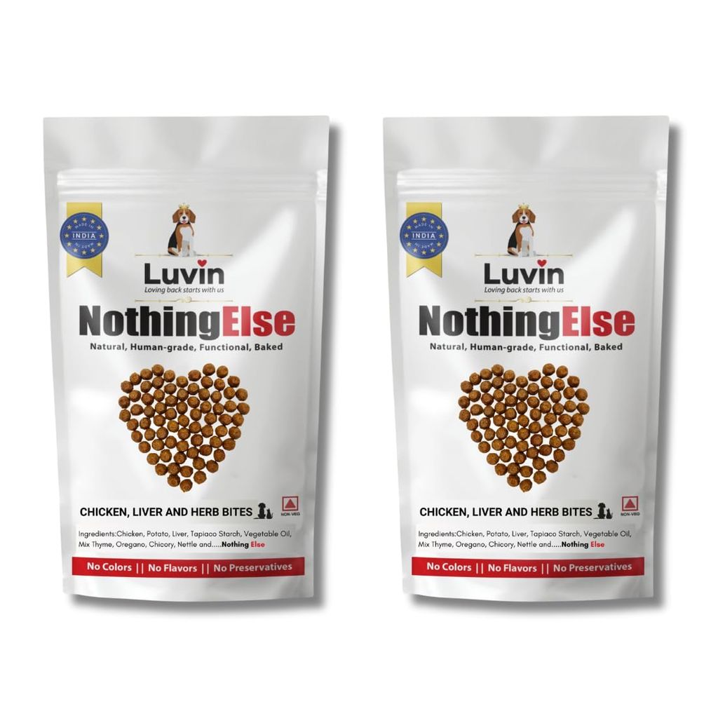 Luvin Nothing Else Chicken Liver & Herb bites for Dogs & Cats- 250g