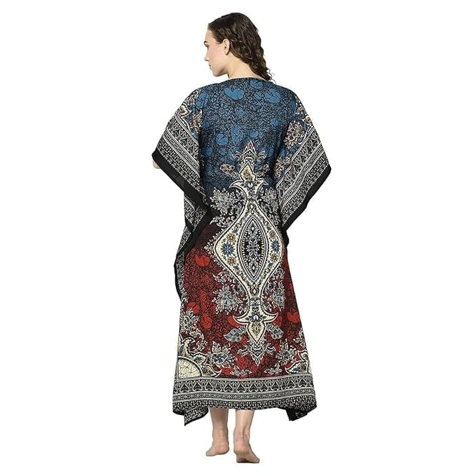 Ukal Women's Long Kaftan Maxi Caftan Gown Top Night Kaftan