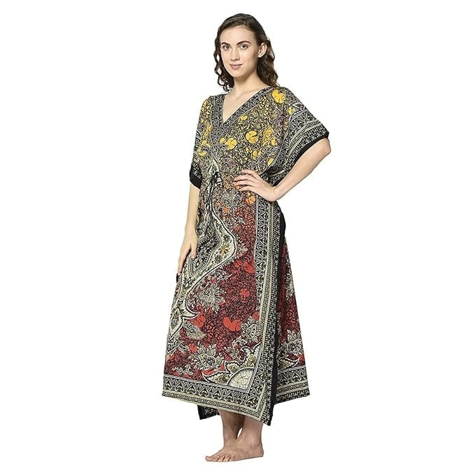 Ukal Women's Long Kaftan Maxi Caftan Gown Top Night Kaftan