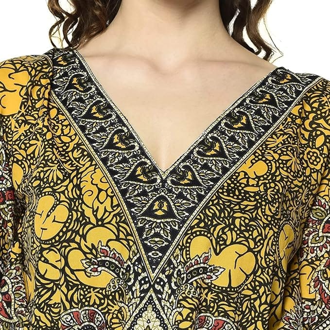 Ukal Women's Long Kaftan Maxi Caftan Gown Top Night Kaftan