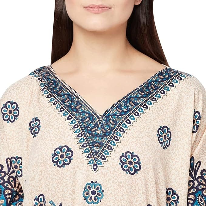 Ukal Women's Long Kaftan Maxi Caftan Gown Top Night Kaftan