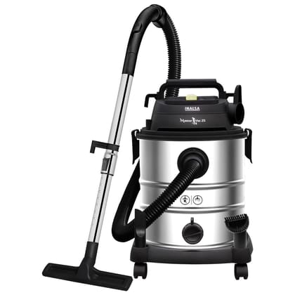 INALSA Vacuum Cleaner Wet and Dry Heavy Duty 1700 W & 25 Ltr Capacity|22KPA Suction|HEPA Filter & Metal Telescopic Tube|2 Year Warranty|SS Metal Tank|For Home,Office,Hotel Cleaning (Master Vac 25) INALSA Vacuum Cleaner Wet and Dry Heavy Duty 1700 W & 25 Ltr Capacity|22KPA Suction|HEPA Filter & Metal Telescopic Tube|2 Year Warranty|SS Metal Tank|For Home,Office,Hotel Cleaning (Master Vac 25)