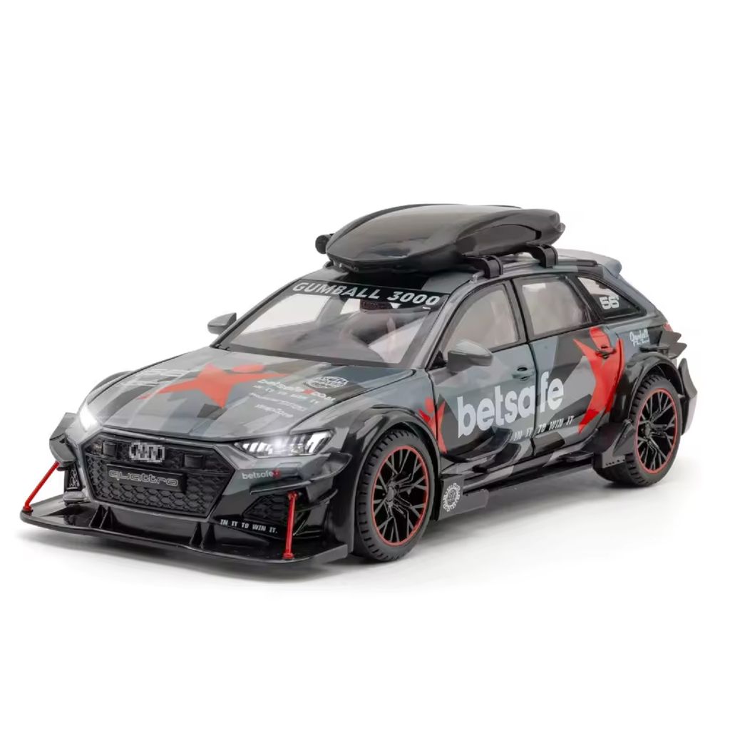 KTRS ENTERPRISE 1:24 Aude RS6 modified alloy sports car model simulation car toy callback sound light metal collectible car model - Toys and Games | Buy online on ZillyBuy