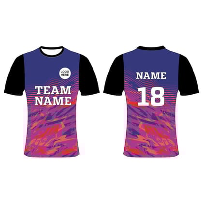 Next Print Customized Sublimation Printed T-Shirt Unisex Sports Jersey Player Name & Number, Team Name and Logo.NP00800125