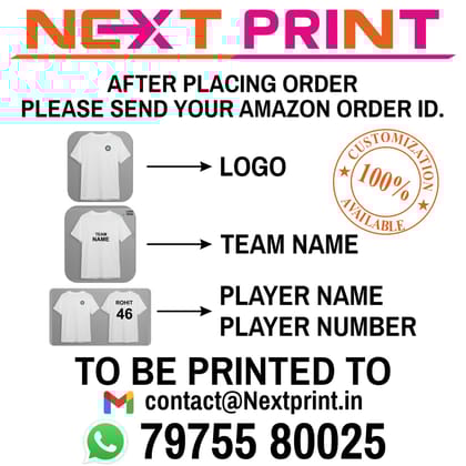 Next Print Customized Sublimation Printed T-Shirt Unisex Sports Jersey Player Name & Number, Team Name and Logo.NP009013