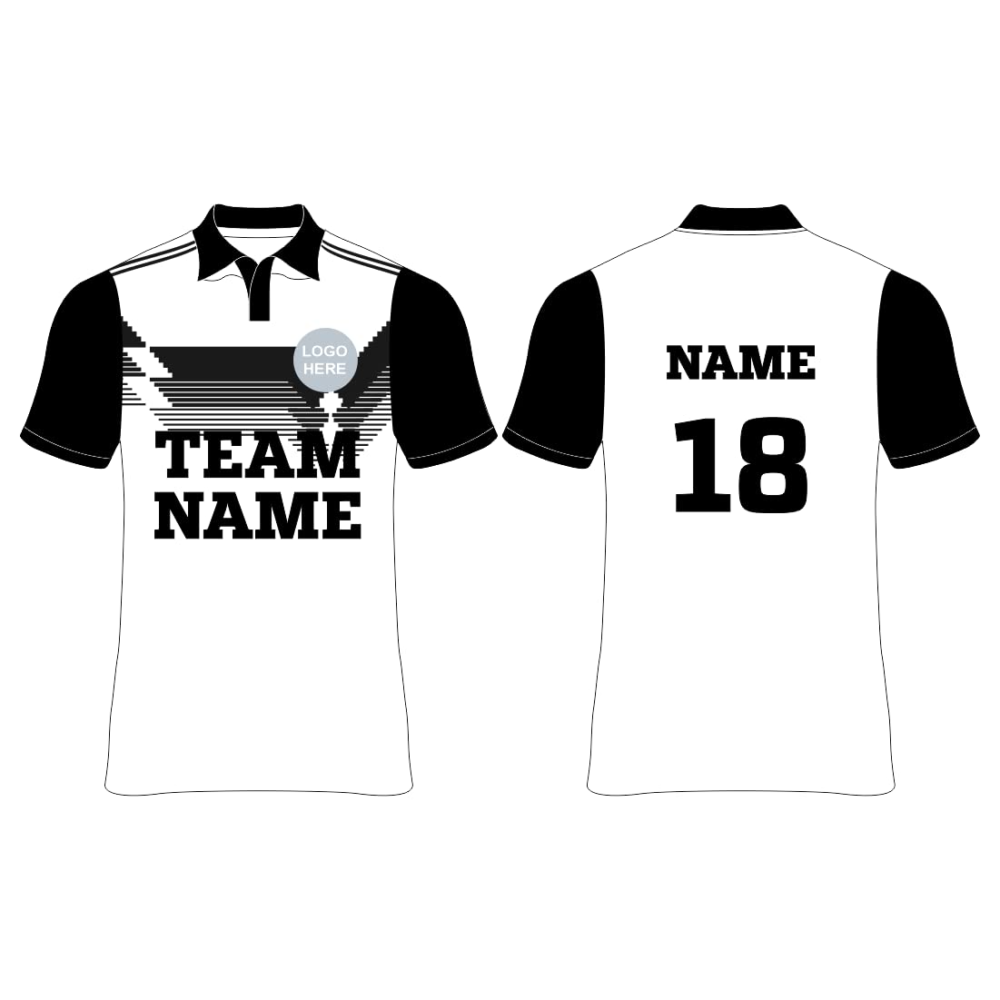 Next Print Customized Sublimation Printed T-Shirt Unisex Sports Jersey Player Name & Number, Team Name and Logo.NP0080041