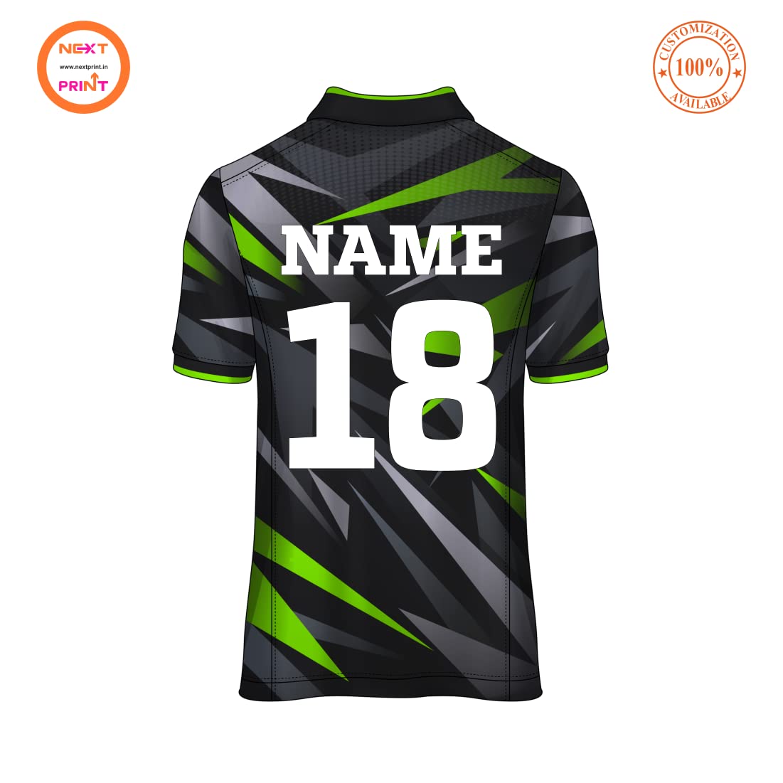 Next Print Men's Football Sports Jersey with Team Name, Name and Number | Men's Name Print T-Shirt | Name Print Football Shirt 1465301540
