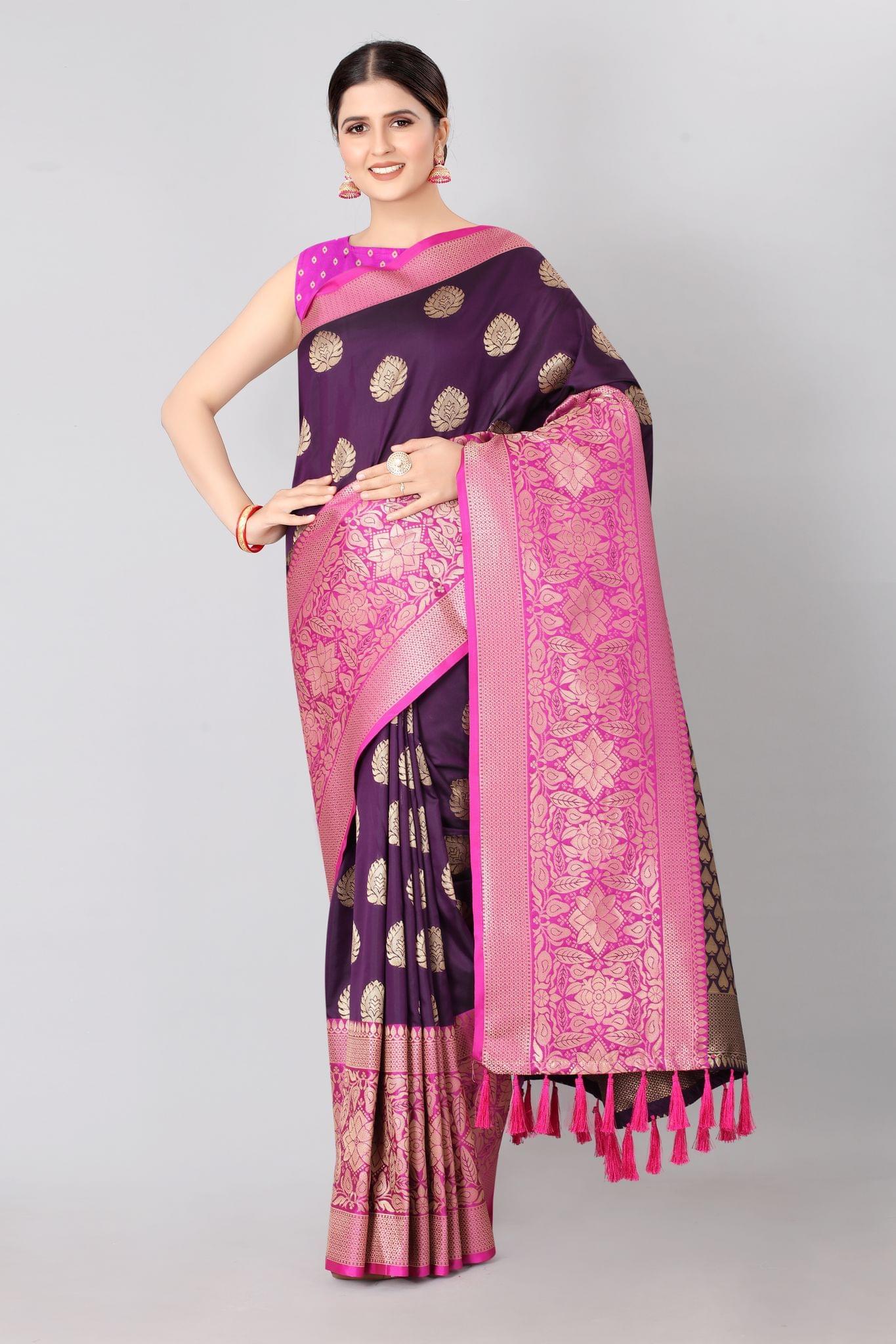 Designer Heavy Border Weaving Work With Rich Pallu and Jalar