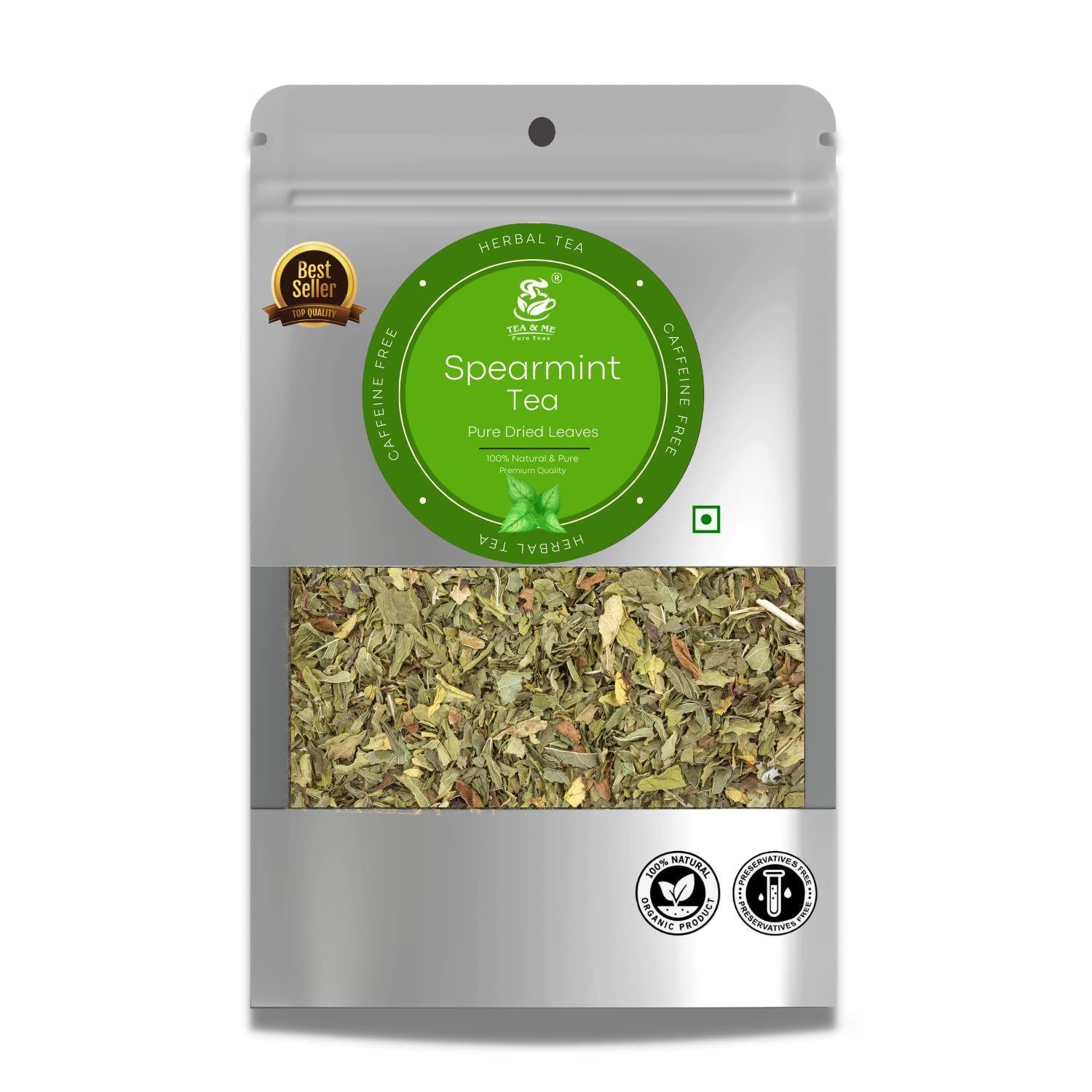 TEA & ME Spearmint tea, Spearmint tea for PCOS, spearmint tea facial hair, spearmint herbal tea, Spearmint Tea for PCOS, PCOD, spearmint tea PCOS weight loss, Spearmint tea for stress reduction