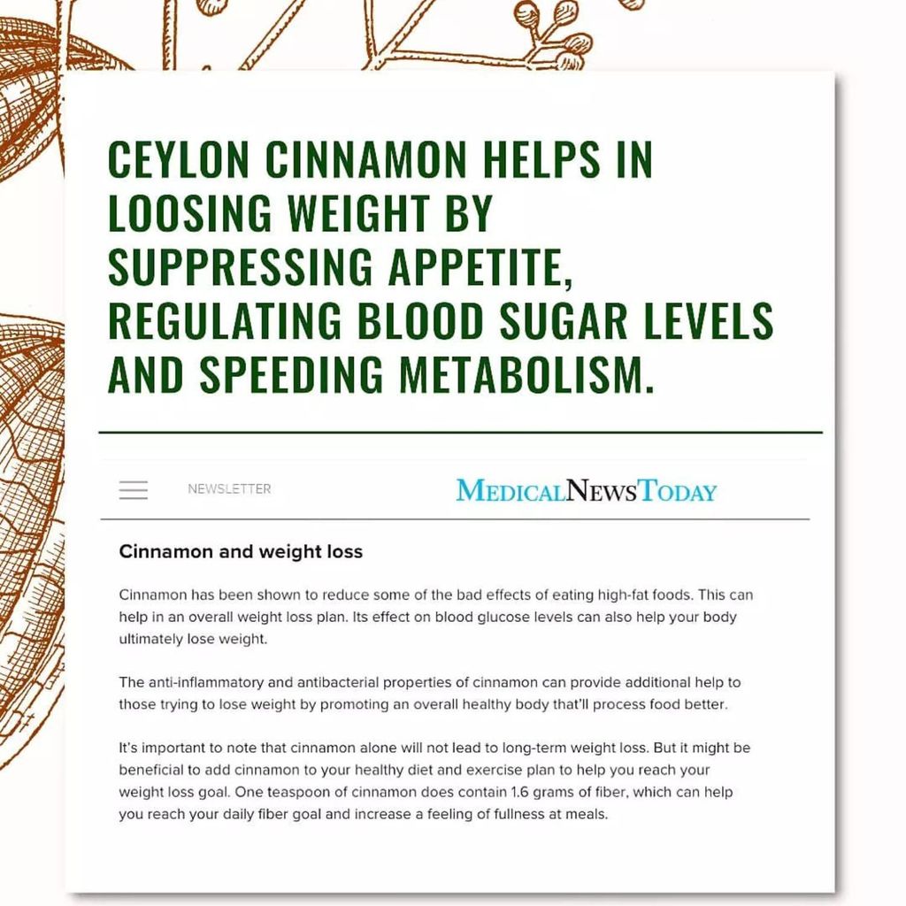 TEA & ME Ceylon Cinnamon comes from Sri Lanka & is called True Cinnamon.