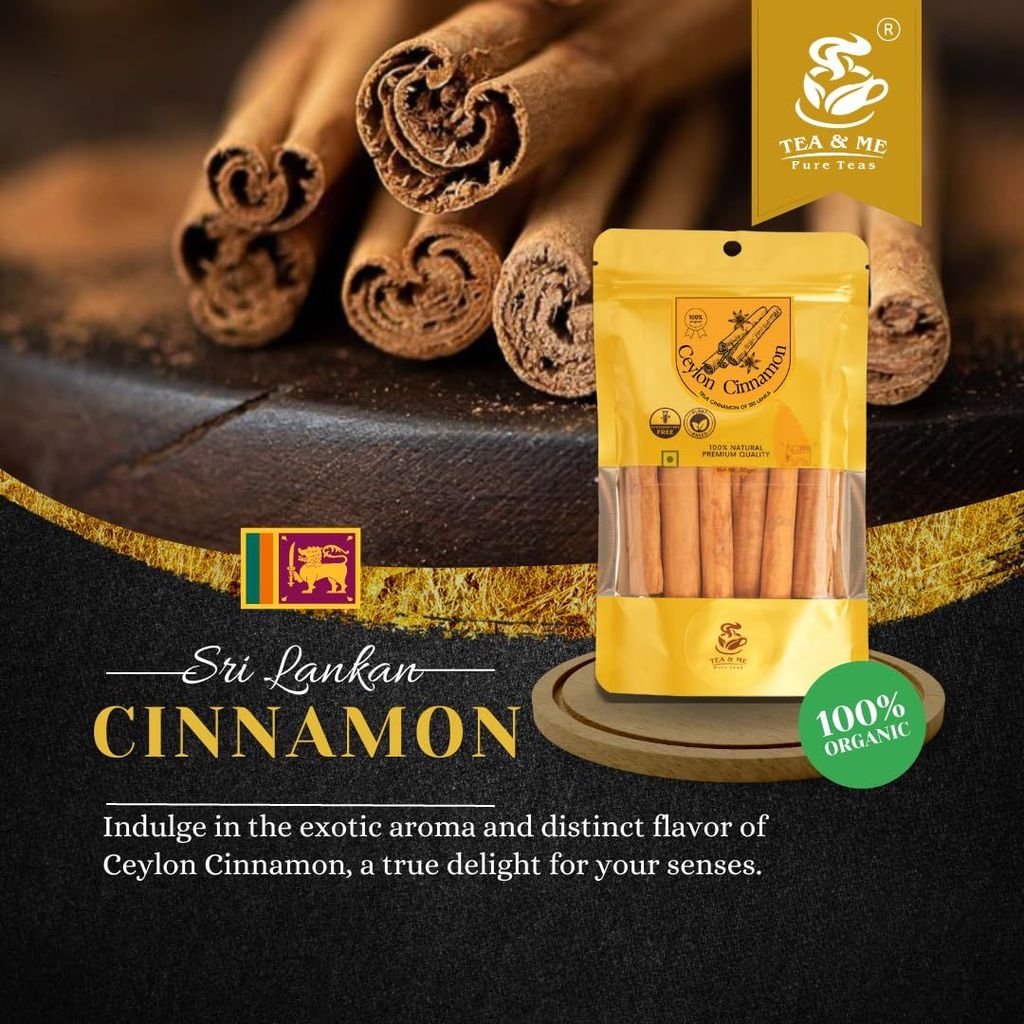 TEA & ME Ceylon Cinnamon comes from Sri Lanka & is called True Cinnamon.