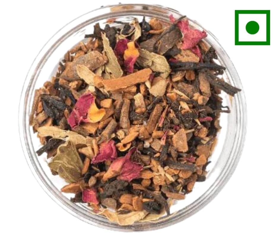 TEA & ME Kashmiri Kahwa, Kashmiri Saffron Kahwa Tea, Kashmiri kesar Kahwa, 100% Authentic Kashmiri Shahi Qawah from Kashmir Pampore, Kashmiri Kahwa Green Tea with Elaichi, Saffron, Clove, Almonds