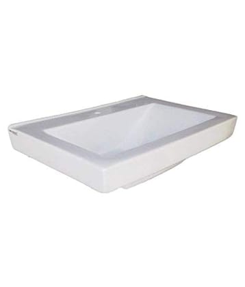 Belmonte Wall Hung/Wall Mount Ceramic Wash Basin LCD 26 Inch x 18 Inch Without Pedestal