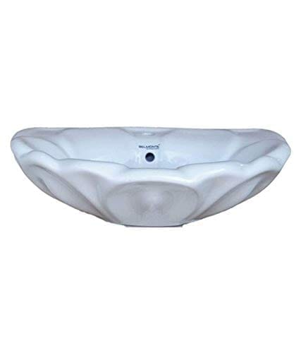 Belmonte Wash Basin Lotus 23 Inch x 17 Inch Without Pedestal