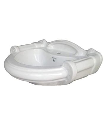 Belmonte Wash Basin Sterling 25 Inch x 18 Inch Without Pedestal