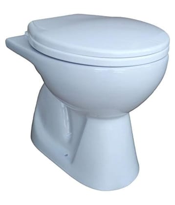 Belmonte European Water Closet Cansil S Trap with Slow Motion Seat Cover - White