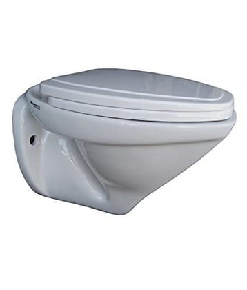 Belmonte Wall Hung Water Closet/Western Commode/Toilet Cansil with Seat Cover - White