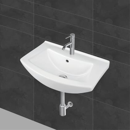 Belmonte Ceramic Wall Mount/Wall Hung Wash Basin/Sink for Washroom/Bathroom/Toilet Nova