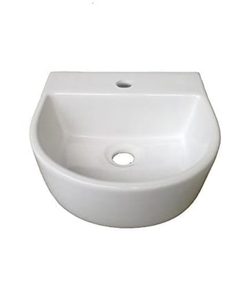 Belmonte Table Top/Wall Hung Wash Basin Spa 13 Inch x 13 Inch - White