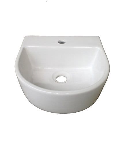 Belmonte Table Top/Wall Hung Wash Basin Spa 13 Inch x 13 Inch - White