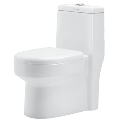 Belmonte Ceramic Floor Mounted One Piece Western Toilet/Commode/Water Closet Dune P Trap
