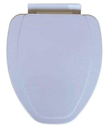 Belmonte Plastic Slow Motion Hydraulic Toilet Seat Cover (Ivory, Standard Size)