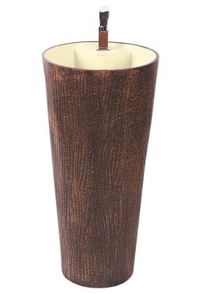 Belmonte JEKER-04 Wash Basin, Brown, Matt Finish