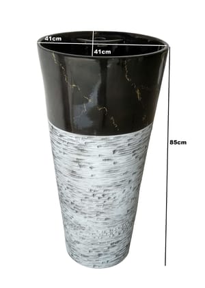 Belmonte Ceramic Designer One Piece Pedestal Wash Basin Free Standing Multi Color Size 41cm x 41cm x 85cm