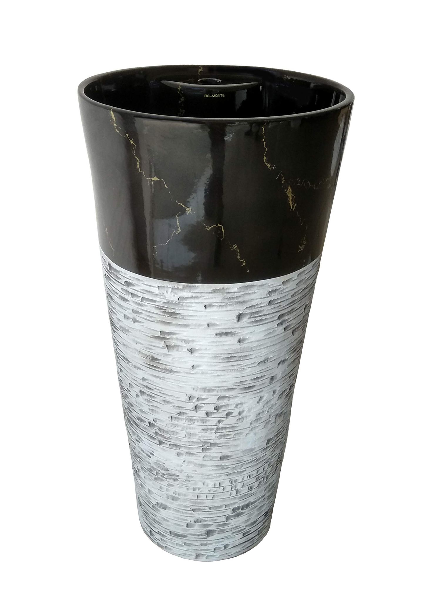 Belmonte Ceramic Designer One Piece Pedestal Wash Basin Free Standing Multi Color Size 41cm x 41cm x 85cm