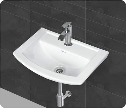 Belmonte Wall Hung/Wall Mount Ceramic Wash Basin Lily