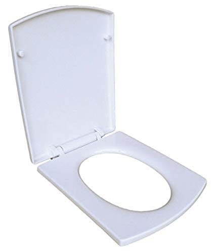 Belmonte Plastic Soft Close/Slow Motion/Hydraulic Toilet Seat Cover for Wall Mount/Wall Hung/One Piece Western Commode/Toilet/EWC/WC