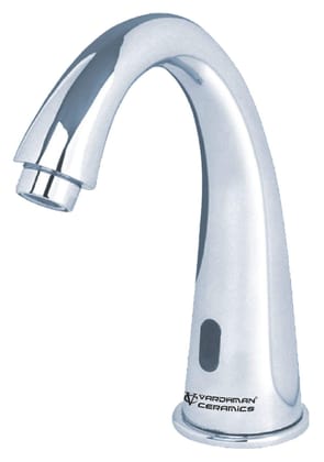 Vardhman Ceramics Touchless Automatic Sensor E Tap Faucet for Wash Basin AC/DC Power Supply Model - Swan