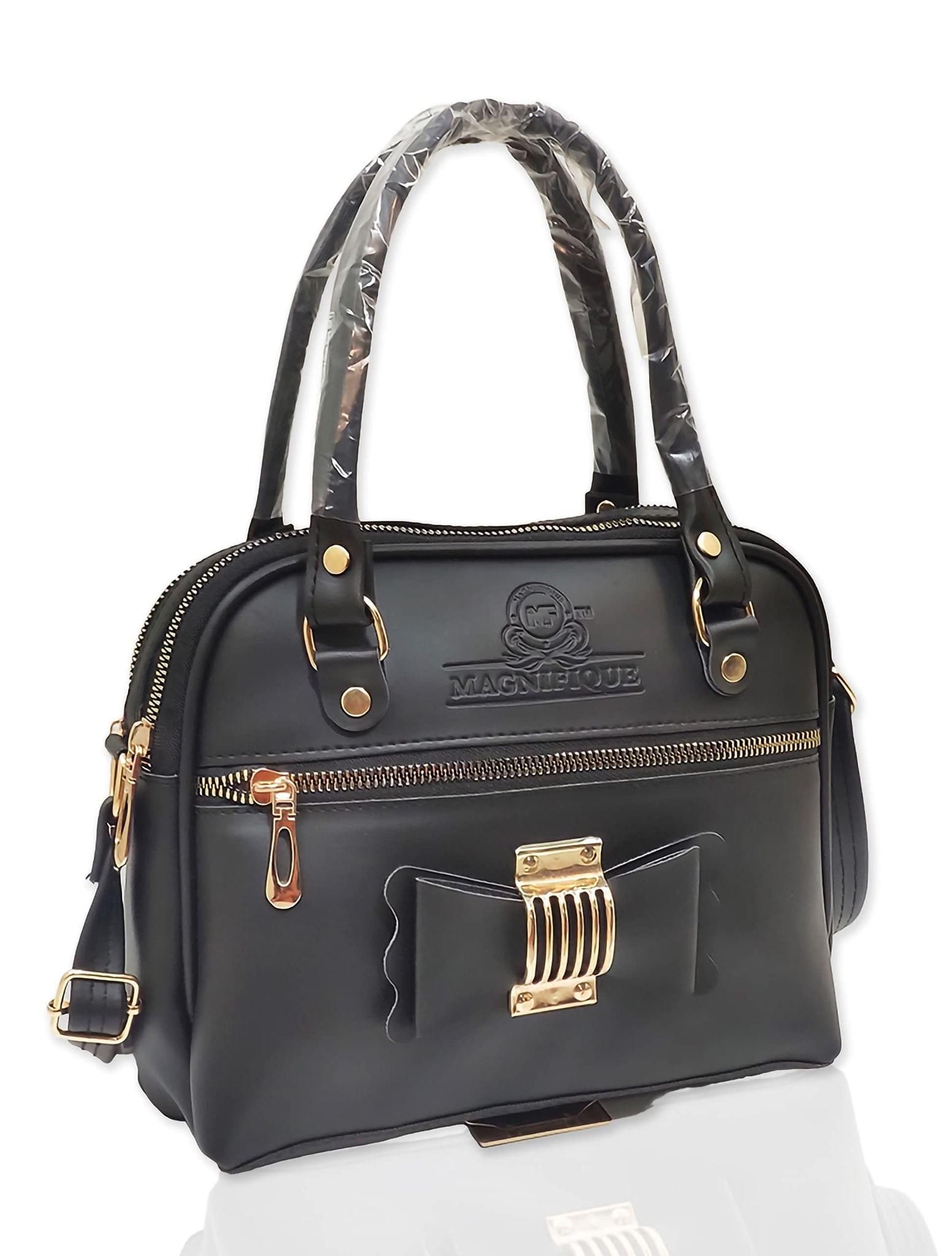 Magnifique Women's Hand/Sling/Side Bag/purse Polyurethane Western (Green)