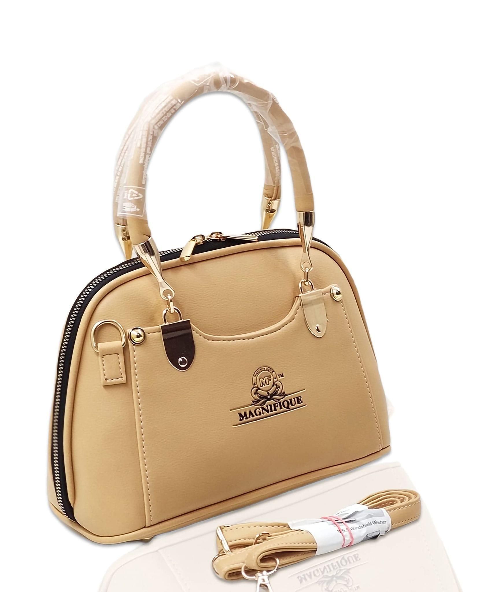 Magnifique Women's Hand/Sling/Side Bag/purse Polyurethane Western (Clear)