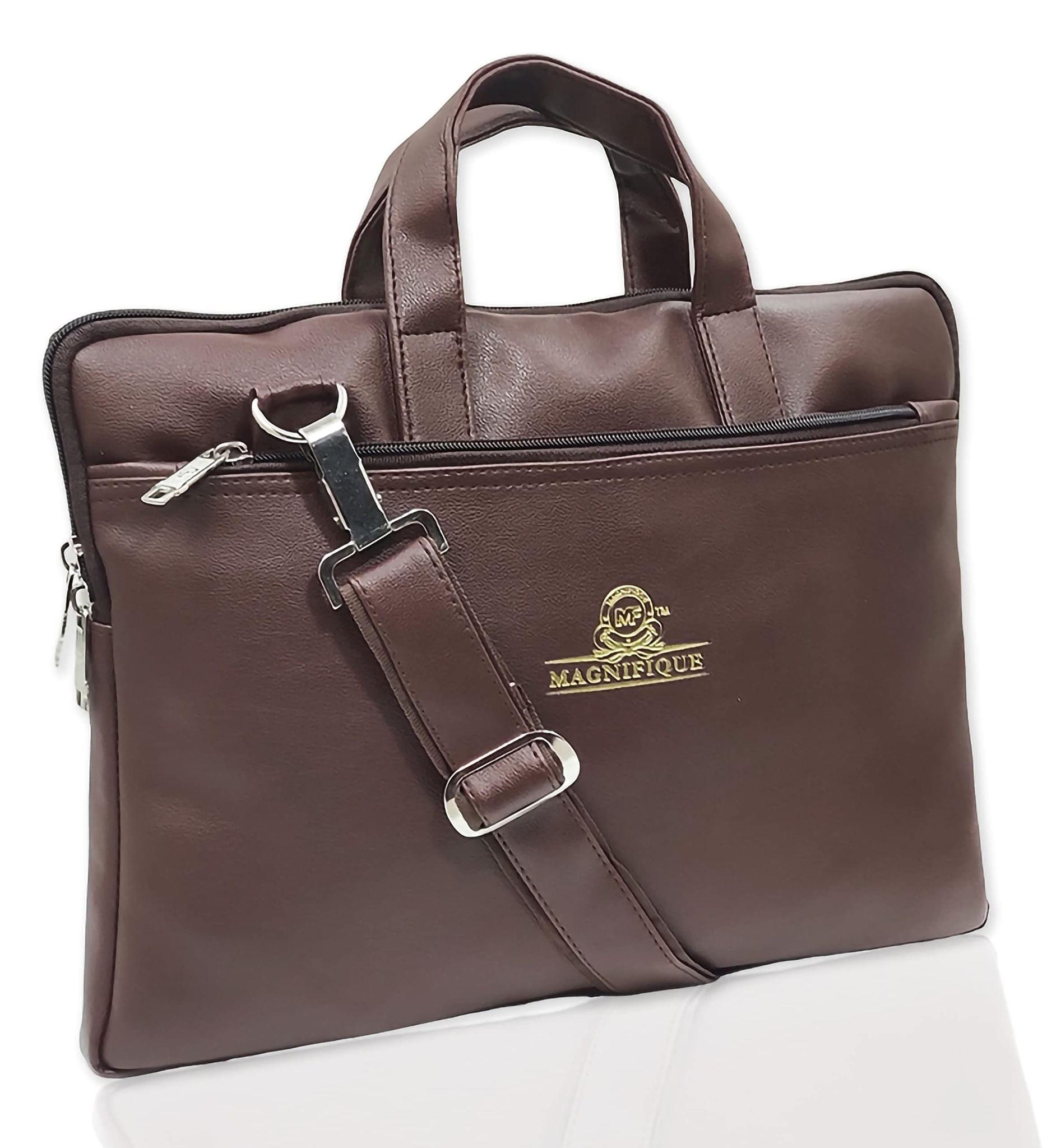 Magnifique Women's Hand/Sling/Side Bag/purse Polyurethane Western (Brown)