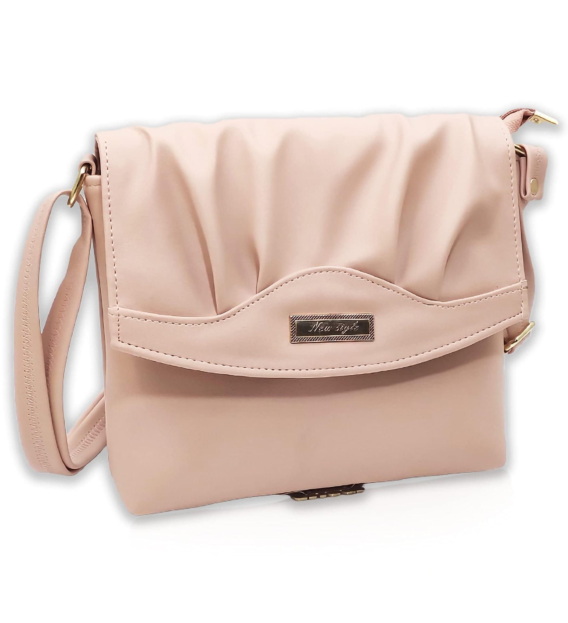Magnifique Women's Hand/Sling/Side Bag/purse Polyurethane Western (Beige)